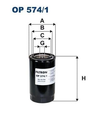 Eļļas filtrs FILTRON OP 574/1 1