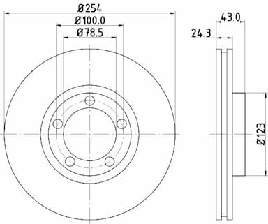 Bremžu diski HELLA 8DD 355 105-631 4