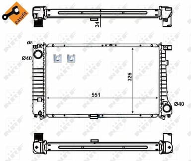 Radiators, Motora dzesēšanas sistēma NRF 56128 4