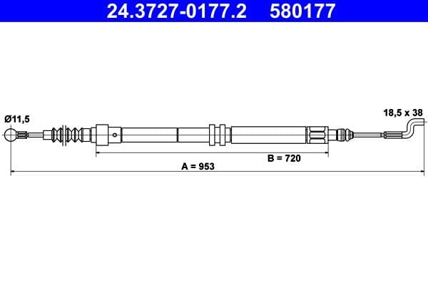 Trose, Stāvbremžu sistēma ATE 24.3727-0177.2 1