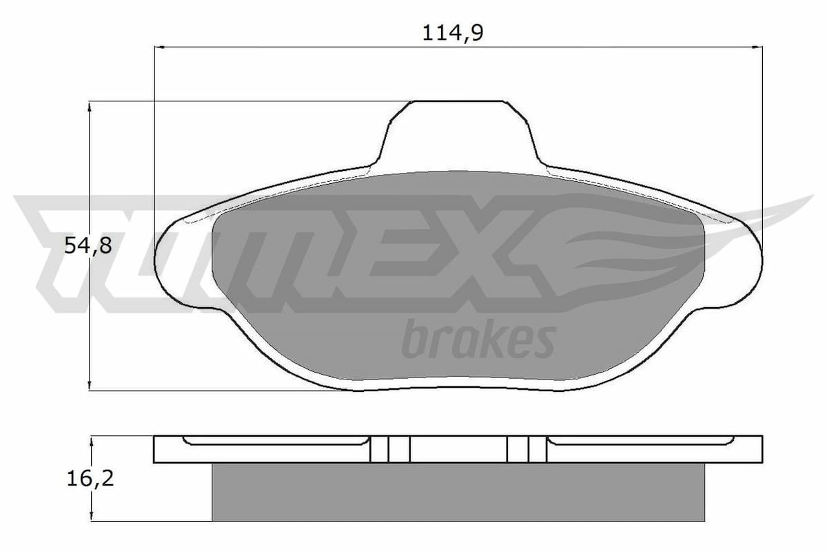 Bremžu uzliku kompl., Disku bremzes TOMEX Brakes TX 10-33 1