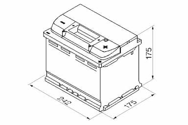 Startera akumulatoru baterija BOSCH 0 092 S50 040 6