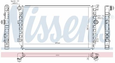 Radiators, Motora dzesēšanas sistēma NISSENS 65335 5