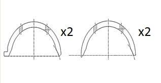 Distancpaplāksne, Kloķvārpsta FAI AutoParts BT3012-STD 1