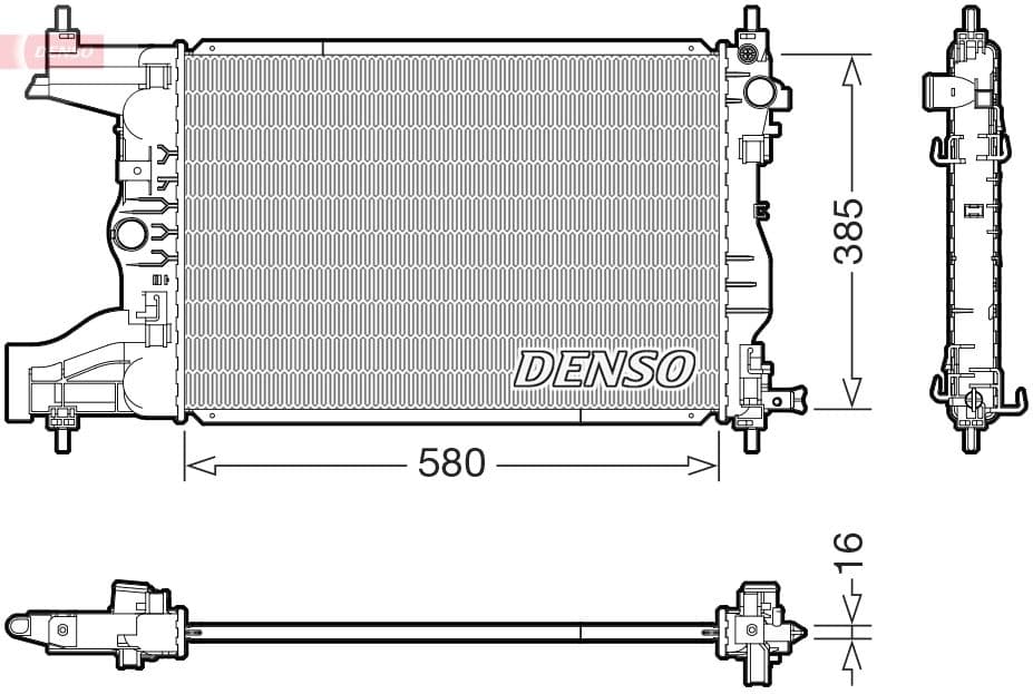 Radiators, Motora dzesēšanas sistēma DENSO DRM15017 1