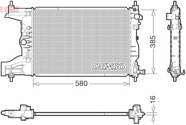 Radiators, Motora dzesēšanas sistēma DENSO DRM15017 1