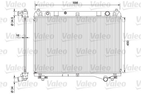 Radiators, Motora dzesēšanas sistēma VALEO 701722 1