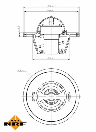 Termostats, Dzesēšanas šķidrums NRF 725016 5