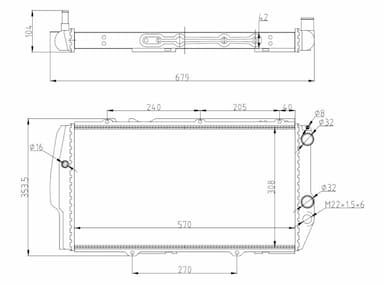 Radiators, Motora dzesēšanas sistēma NRF 51311 5