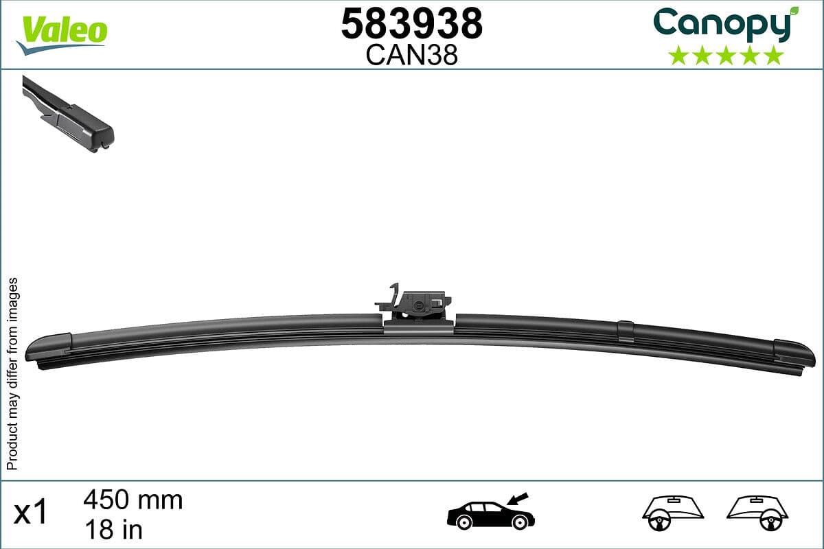 Stikla tīrītāja slotiņa VALEO 583938 1