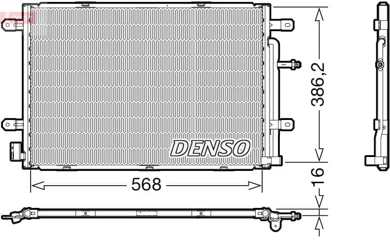 Kondensators, Gaisa kond. sistēma DENSO DCN02039 1