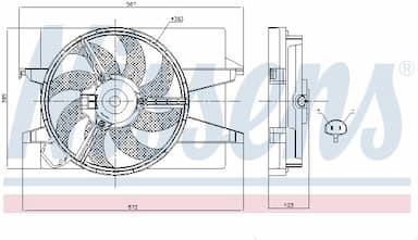 Ventilators, Motora dzesēšanas sistēma NISSENS 85030 5