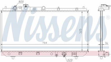 Radiators, Motora dzesēšanas sistēma NISSENS 62403 5