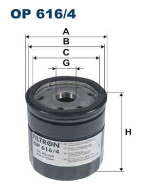 Eļļas filtrs FILTRON OP 616/4 1