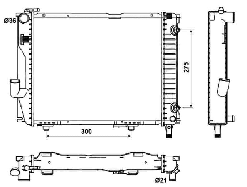 Radiators, Motora dzesēšanas sistēma NRF 53030 1