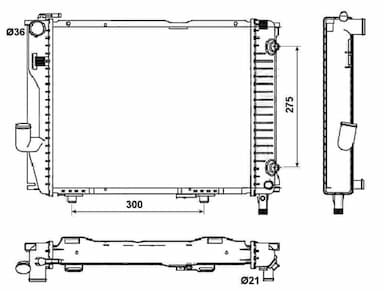 Radiators, Motora dzesēšanas sistēma NRF 53030 1