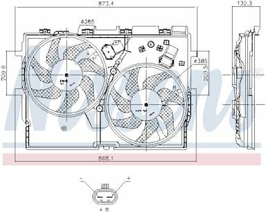 Ventilators, Motora dzesēšanas sistēma NISSENS 85958 6