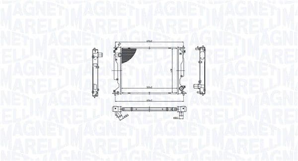 Radiators, Motora dzesēšanas sistēma MAGNETI MARELLI 350213212400 1