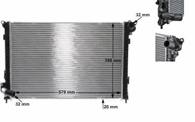 Radiators, Motora dzesēšanas sistēma MAHLE CR 985 000S 1