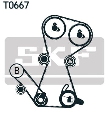 Zobsiksnas komplekts SKF VKMA 95649 2