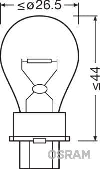 Kvēlspuldze ams-OSRAM 3156 3