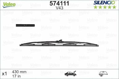 Stikla tīrītāja slotiņa VALEO 574111 1