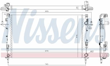 Radiators, Motora dzesēšanas sistēma NISSENS 63816 5