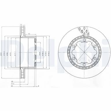 Bremžu diski DELPHI BG9015 1