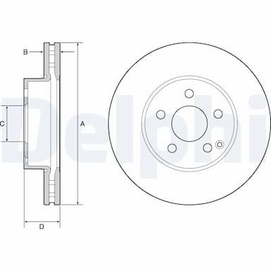 Bremžu diski DELPHI BG4945C 1