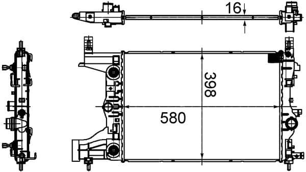 Radiators, Motora dzesēšanas sistēma MAHLE CR 2122 000S 1