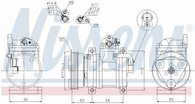 Kompresors, Gaisa kond. sistēma NISSENS 89302 6