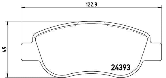 Bremžu uzliku kompl., Disku bremzes BREMBO P 68 049 1