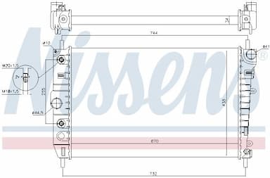 Radiators, Motora dzesēšanas sistēma NISSENS 66701 6