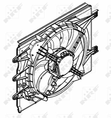 Ventilators, Motora dzesēšanas sistēma NRF 47596 1