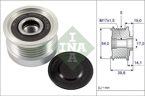 Ģeneratora brīvgaitas mehānisms Schaeffler INA 535 0221 10 1