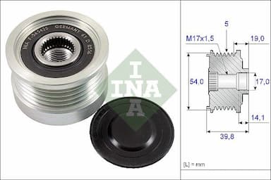 Ģeneratora brīvgaitas mehānisms Schaeffler INA 535 0221 10 1