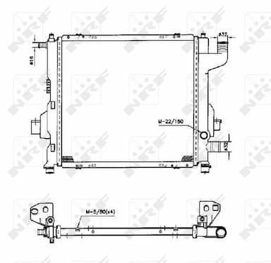 Radiators, Motora dzesēšanas sistēma NRF 50569 5