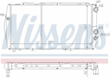 Radiators, Motora dzesēšanas sistēma NISSENS 604551 5