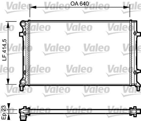 Radiators, Motora dzesēšanas sistēma VALEO 734332 1