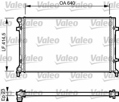 Radiators, Motora dzesēšanas sistēma VALEO 734332 1