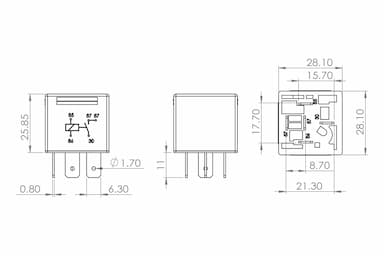 Relejs BOSCH 0 986 AH0 251 5