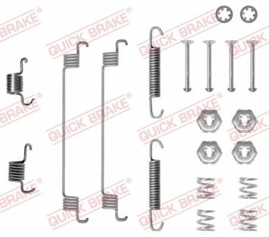 Piederumu komplekts, Bremžu loki QUICK BRAKE 105-0651 1