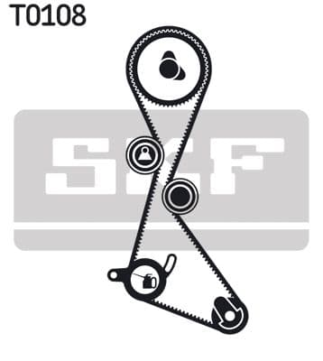 Zobsiksnas komplekts SKF VKMA 06103 2