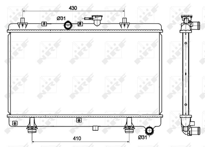 Radiators, Motora dzesēšanas sistēma NRF 53121 1