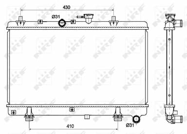 Radiators, Motora dzesēšanas sistēma NRF 53121 1