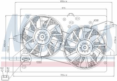 Ventilators, Motora dzesēšanas sistēma NISSENS 85228 6