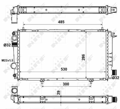 Radiators, Motora dzesēšanas sistēma NRF 58957 5