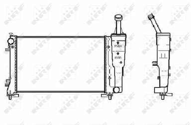 Radiators, Motora dzesēšanas sistēma NRF 53247A 4