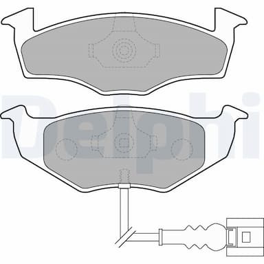 Bremžu uzliku kompl., Disku bremzes DELPHI LP1709 1