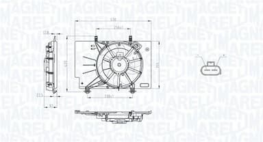 Ventilators, Motora dzesēšanas sistēma MAGNETI MARELLI 069422734010 1